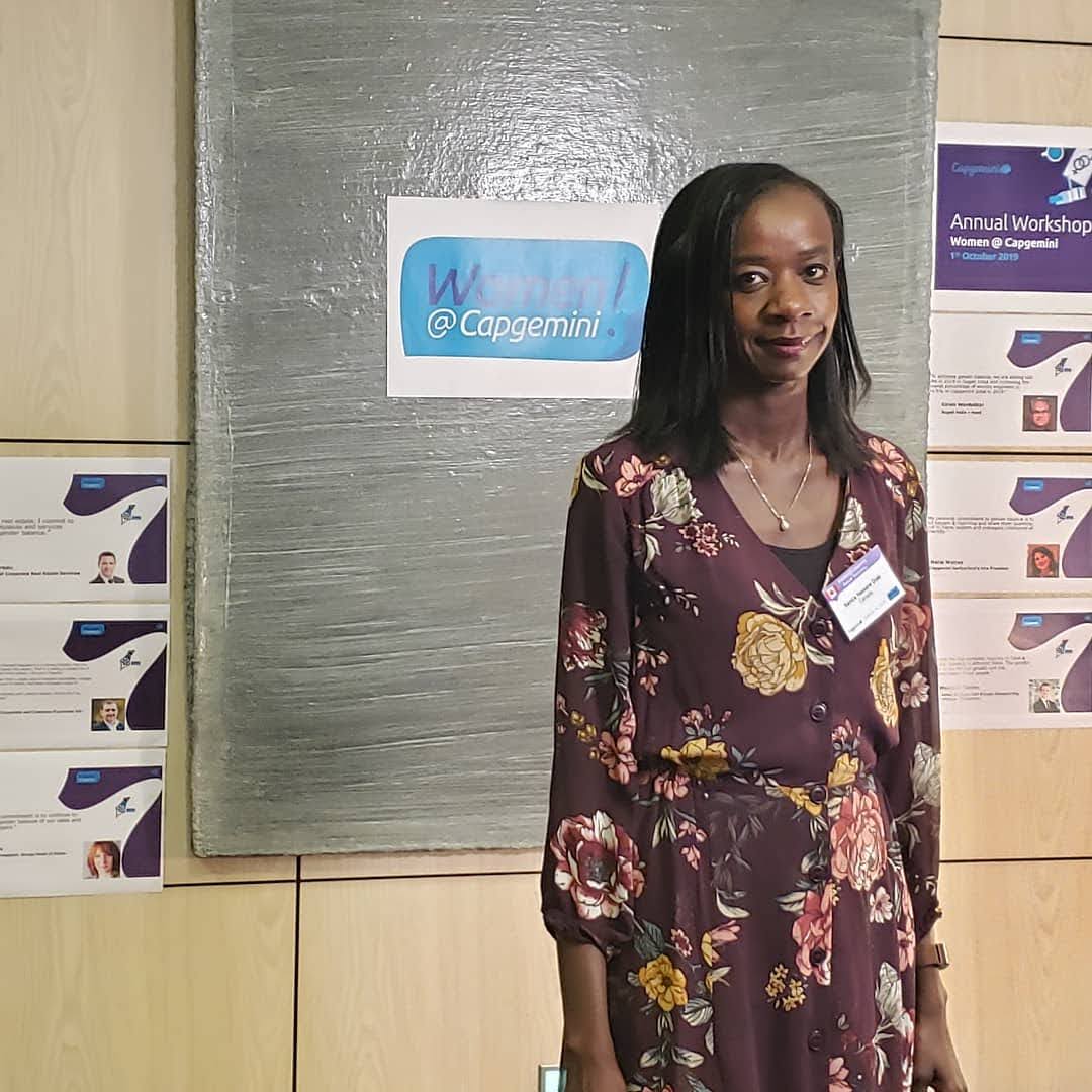 Samira Diallo at the Women @ Capgemini annual workshop, 2019